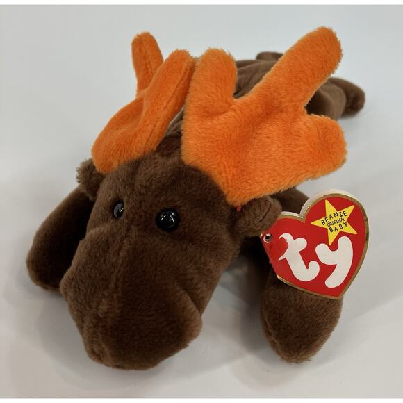 Ty Beanie Babies Chocolate Moose 1993 - Picture 1 of 10